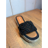 Black ibiza slippers
